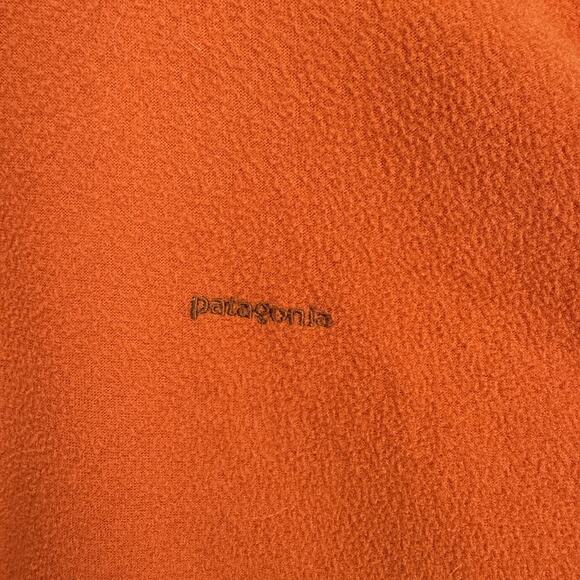 Patagonia Vintage Capilene Mens Half 1/4 Zip Fleece Pullover Size L Burnt Orange - Picture 2 of 6